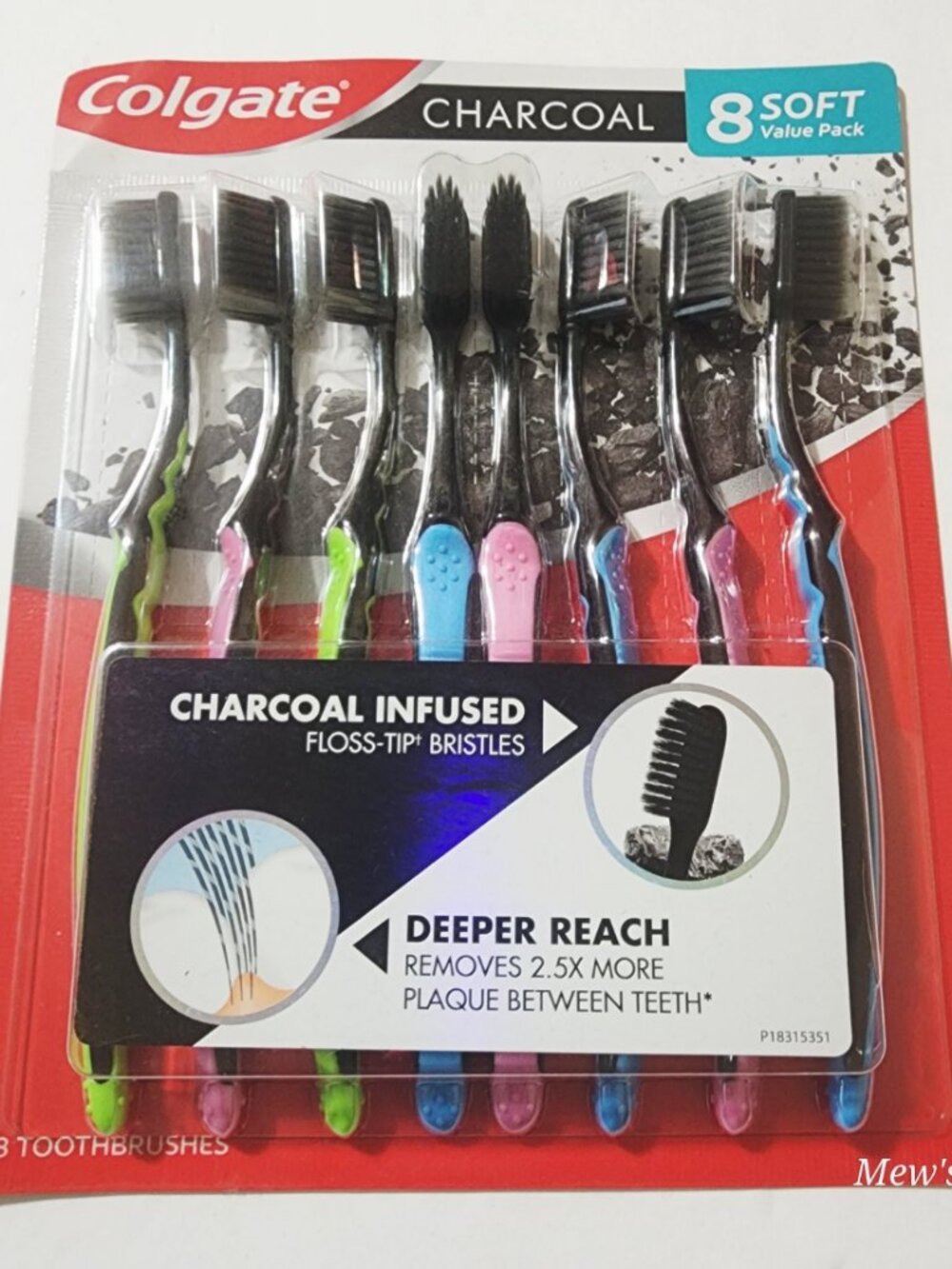 Colgate Slim Soft Charcoal Toothbrush Value Pack